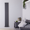 Design Heizkörper Vertikal Doppellagig Anthrazit 1780mm x 280mm 1079W - Vital