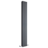 Design Heizkörper Vertikal Doppellagig Anthrazit 1780mm x 280mm 1079W - Vital,  von Hudson Reed