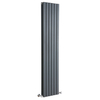 Design Heizkörper Vertikal Doppellagig Anthrazit 1780mm x 354mm 1448W - Sloane,  von Hudson Reed