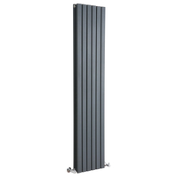 Design Heizkörper Vertikal Doppellagig Anthrazit 1780mm x 354mm 1448W - Sloane,  von Hudson Reed