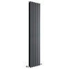 Design Heizkörper Vertikal Doppellagig Anthrazit 1780mm x 420mm 1618W - Vital,  von Hudson Reed