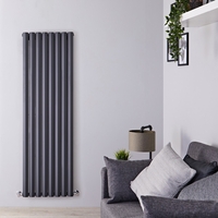 Design Heizkörper Vertikal Doppellagig Anthrazit 1780mm x 560mm 2158W - Vital