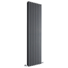 Design Heizkörper Vertikal Doppellagig Anthrazit 1780mm x 560mm 2158W - Vital,  von Hudson Reed