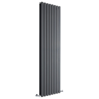 Design Heizkörper Vertikal Doppellagig Anthrazit 1780mm x 560mm 2158W - Vital,  von Hudson Reed