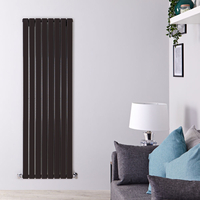Design Heizkörper Vertikal Doppellagig Schwarz 1600mm x 560mm 1764W - Delta