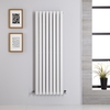 Design Heizkörper Vertikal Doppellagig Weiß 1400mm x 472mm 1392W - Revive,  von Hudson Reed