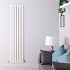Design Heizkörper Vertikal Doppellagig Weiß 1600mm x 420mm 1323W - Delta,  von Hudson Reed