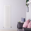 Design Heizkörper Vertikal Doppellagig Weiß 1600mm x 472mm 1591W - Sloane,  von Hudson Reed