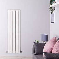 Design Heizkörper Vertikal Doppellagig Weiß 1600mm x 472mm 1591W - Sloane,  von Hudson Reed