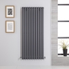 Design Heizkörper Vertikal Einlagig Anthrazit 1400mm x 590mm 1143W - Revive,  von Hudson Reed