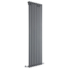 Design Heizkörper Vertikal Einlagig Anthrazit 1780mm x 560mm 1401W - Vital,  von Hudson Reed