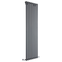 Design Heizkörper Vertikal Einlagig Anthrazit 1780mm x 560mm 1401W - Vital,  von Hudson Reed