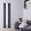 Design Heizkörper Vertikal Einlagig Anthrazit 1800mm x 499mm 1030W - Revive,  von Hudson Reed