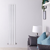 Design Heizkörper Vertikal Einlagig Chrom 1600mm x 300mm 393W - Delta,  von Hudson Reed