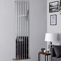 Design Heizkörper Vertikal Einlagig Chrom 1800mm x 450mm 668W - Delta,  von Hudson Reed