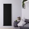 Design Heizkörper Vertikal Einlagig Matt Schwarz 1600mm x 590mm 1402W - Revive,  von Hudson Reed