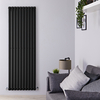 Design Heizkörper Vertikal Einlagig Matt Schwarz 1780mm x 590mm 1487W - Revive,  von Hudson Reed