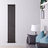 Design Heizkörper Vertikal Einlagig Schwarz 1780mm x 350mm 823W - Delta