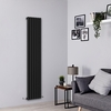 Design Heizkörper Vertikal Einlagig Schwarz 1780mm x 354mm 1043W - Savy,  von Hudson Reed