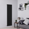 Design Heizkörper Vertikal Einlagig Schwarz 1780mm x 472mm 1391W - Savy