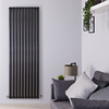 Design Heizkörper Vertikal Einlagig Schwarz 1780mm x 590mm 1487W - Revive