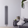 Design Heizkörper Vertikal Einlagig Silber Matt 1720mm x 290mm - Tatra,  von Hudson Reed