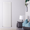 Design Heizkörper Vertikal Einlagig Weiß 1600mm x 560mm 1172W - Delta,  von Hudson Reed