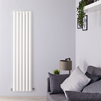 Design Heizkörper Vertikal Einlagig Weiß 1780mm x 420mm 1050W - Vital,  von Hudson Reed