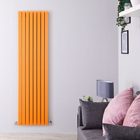 Design Heizkörper Vertikal Orange 1931 Watt 1780mm x 472mm Doppellagig - Sloane