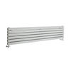 Design Heizkörper Vertikal Silberfarben 1600mm x 354mm 1700W (doppellagig) - Sloane