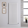 Design Heizkörper Vertikal Weiß 1400mm x 590mm 1143W (einlagig) - Revive