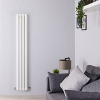 Design Heizkörper Vertikal Weiß 1600mm x 236mm 818W (doppellagig) - Revive