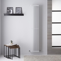 Design Heizkörper Weiß 1039W 1800mm x 325mm - Roma,  von Hudson Reed