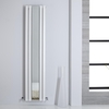 Design Paneelheizkörper mit Spiegel Vertikal 1800 x 385mm Weiß 1344W - Sloane,  von Hudson Reed