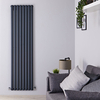 Design Röhrenradiator Revive Vertikal Anthrazit 178x47, 2cm 1868W - Doppellagig,  von Hudson Reed