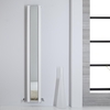 Design Spiegelheizkörper Vertikal 1800 x 265mm Weiß 901W Seitenanschluss Stahl von Hudson Reed