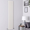 Design Vertikal Heizkörper 160 x 35cm 733W aus Stahl Einlagig Weiß - Delta von Hudson Reed