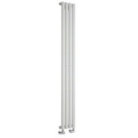Design Vertikal Heizkörper 1600mm x 236mm 561W Einlagig Weiß - Revive Slim von Hudson Reed