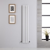 Design Vertikal Heizkörper Schmal 1400mm x 236mm 457W Einlagig Weiß - Revive,  von Hudson Reed