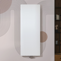 Design Wandheizkörper mit Mittelanschluss,  Vertikal ab 180cm x 30cm,  in Weiß/Anthrazit – Ria Hudson Reed