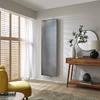 Design Wandheizkörper Vertikal Flach 180cm x 50cm,  in Zinn-Finish - Rubi Hudson Reed