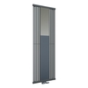Design Wandheizkörper Vertikal mit Spiegel 190 x 64cm Einlagig Mittelanschluss Steingrau - Lublin von Hudson Reed