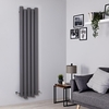 Designer Heizkörper Hellgrau Vertikal 1800mm x 390mm 1170W - Laeto