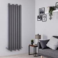 Designer Heizkörper Hellgrau Vertikal 1800mm x 550mm 1638W - Laeto