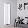 Designer Heizkörper Weiß Vertikal 1600mm x 495mm 1068W Mittelanschluss - Aloa