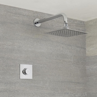 Digitale Dusche für eine Funktion,  inkl. quadratischem Duschkopf 200mm x 200mm zur Wandmontage – Narus