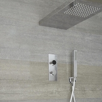 Digitale Dusche für zwei Funktionen,  inkl. Handbrause und Duschkopf mit integrierter - Narus