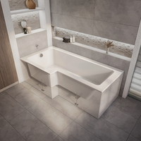 Dusch-Badewanne linksbündig,  1700mm x 850mm – Sandford