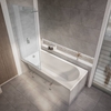 Duschbadewanne inkl. Badewannenaufsatz in Chrom 1500mm x 700mm – Covelly von Hudson Reed