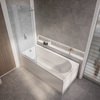 Duschbadewanne mit Badewannenaufsatz - Farbe,  Größe & Badewannenschürze wählbar – Covelly Hudson Reed